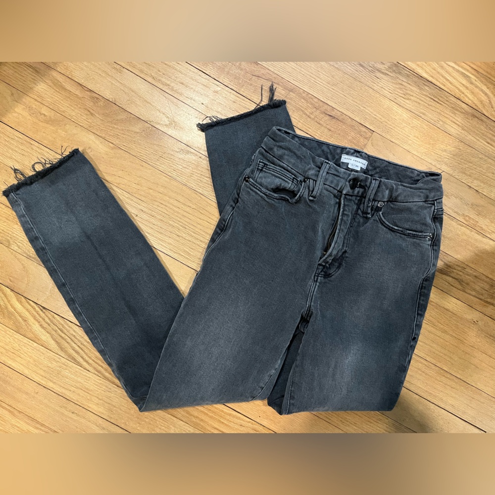 Good American mid rise straight jeans‎ size 0/25